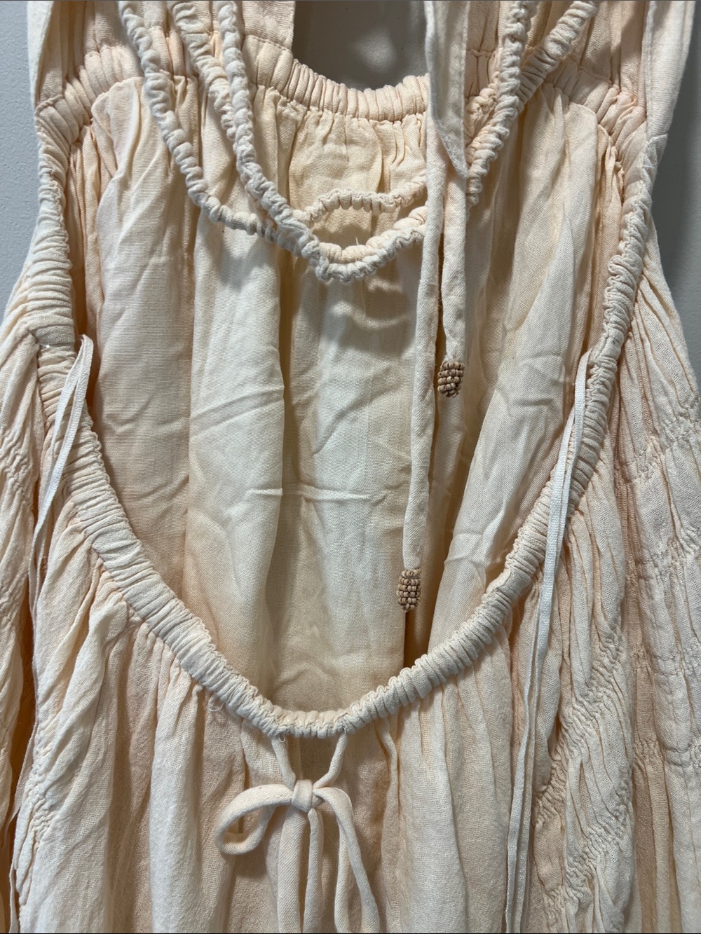 Free People Free-Est Angel Halter Cutout Maxi Dress Buttercream Medium - Picture 8 of 12